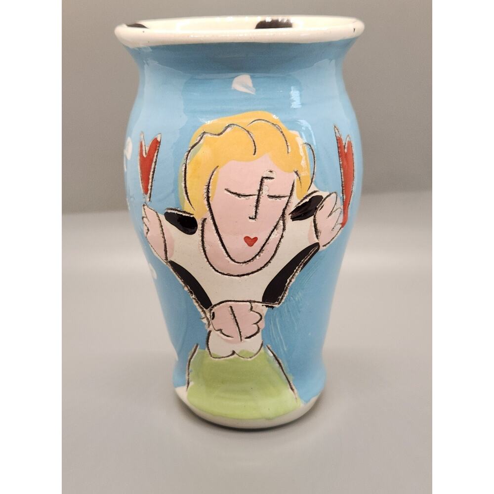 Sandra Magsamen Pottery Vase Life is either a daring adventure or nothing at all